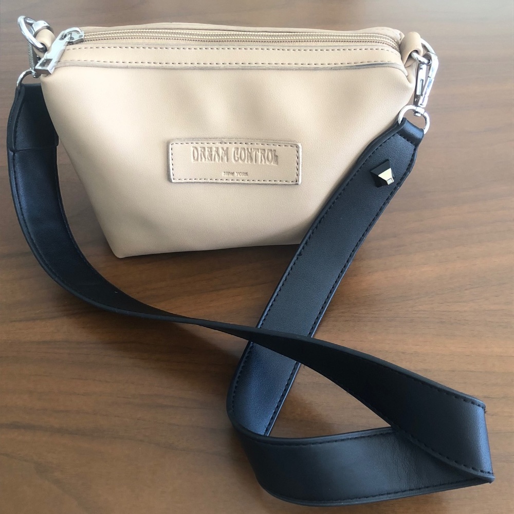 NWOT Dream Control NY Small Tan Vegan Crossbody Bag